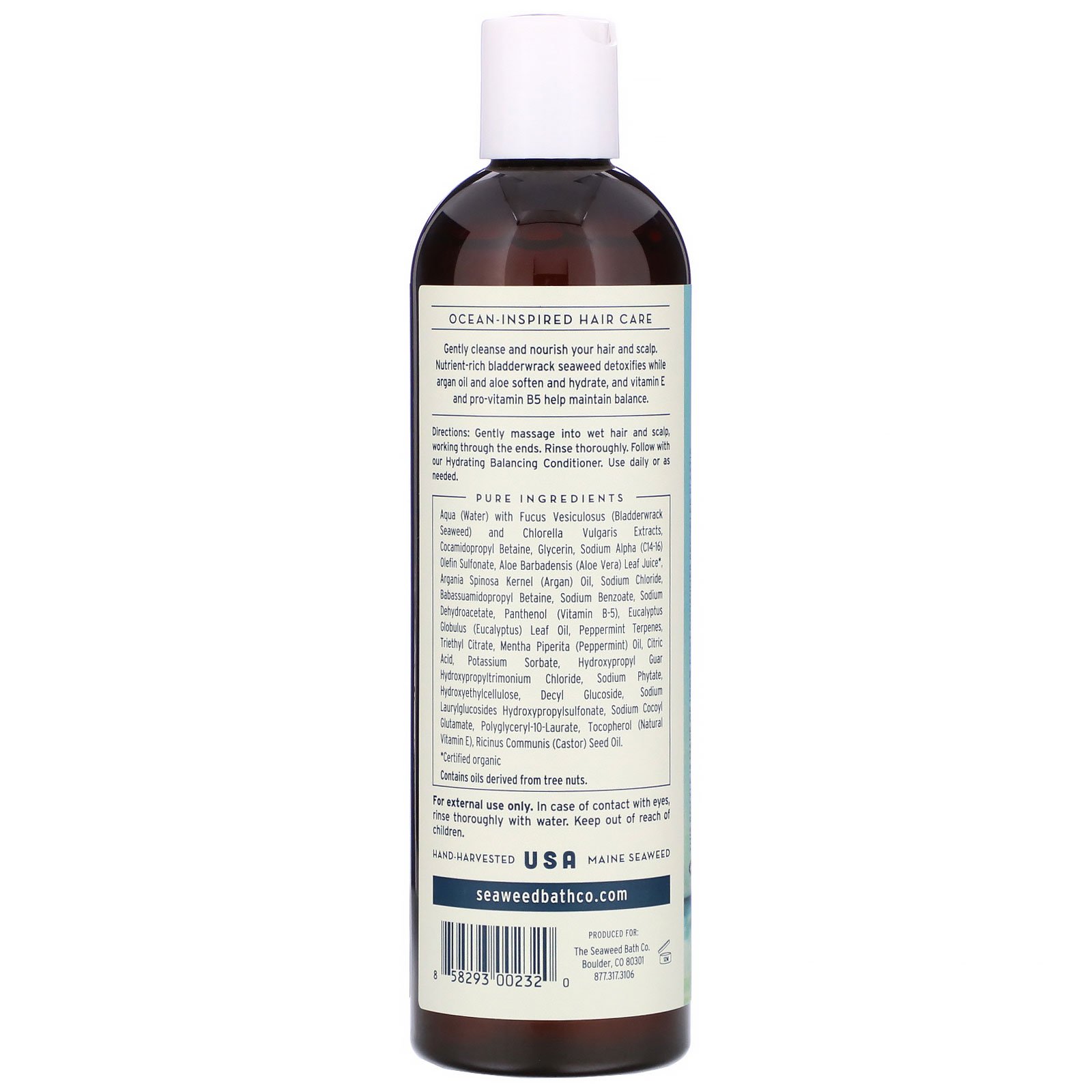 Comprar The Seaweed Bath Co., Hydrating Balancing Shampoo, Eucalyptus & Peppermint, 12 fl oz (354 ml) - Imagem 2