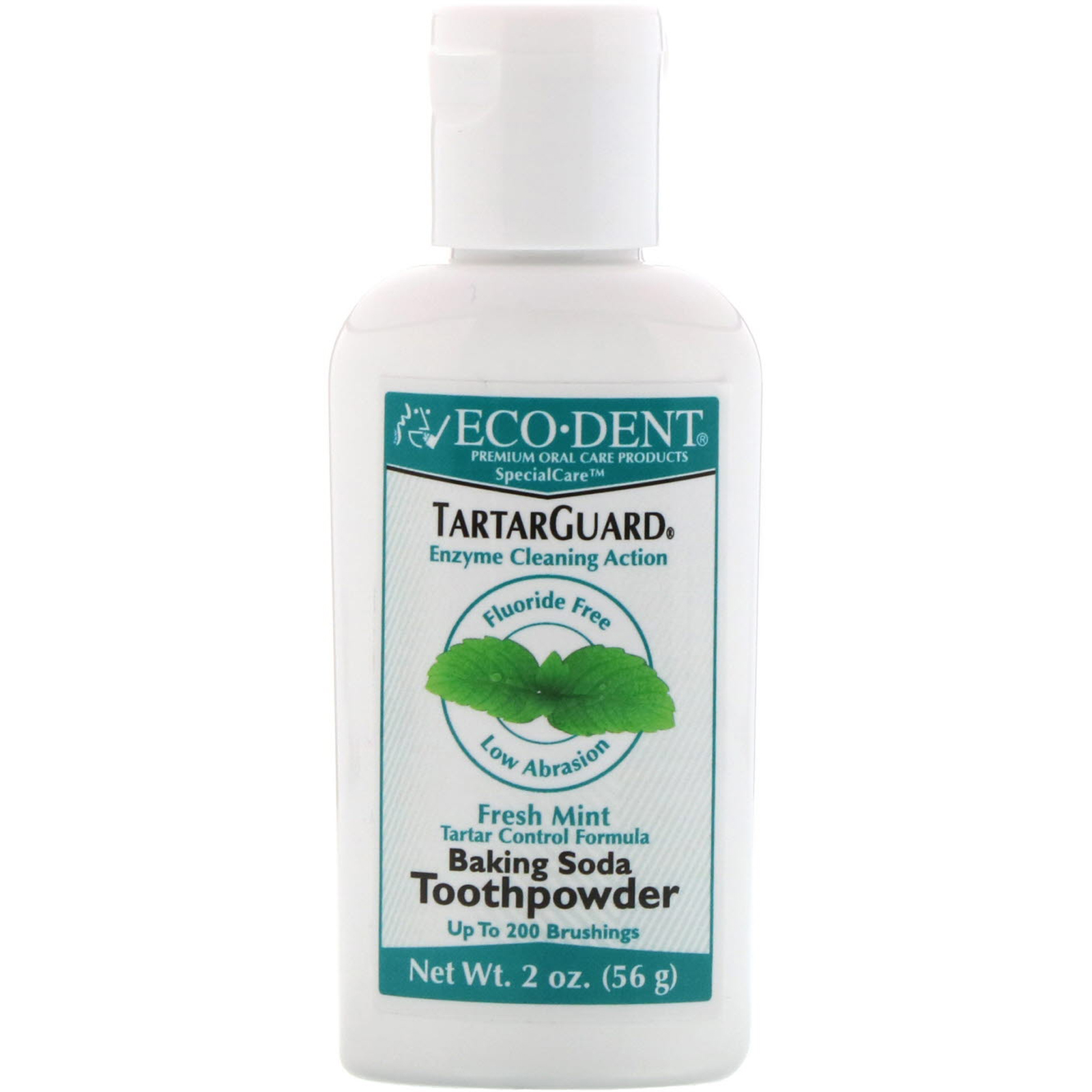 Comprar Eco-Dent, TartarGuard, Baking Soda Toothpowder, Fresh Mint, Fluoride Free, 2 oz (56 g)