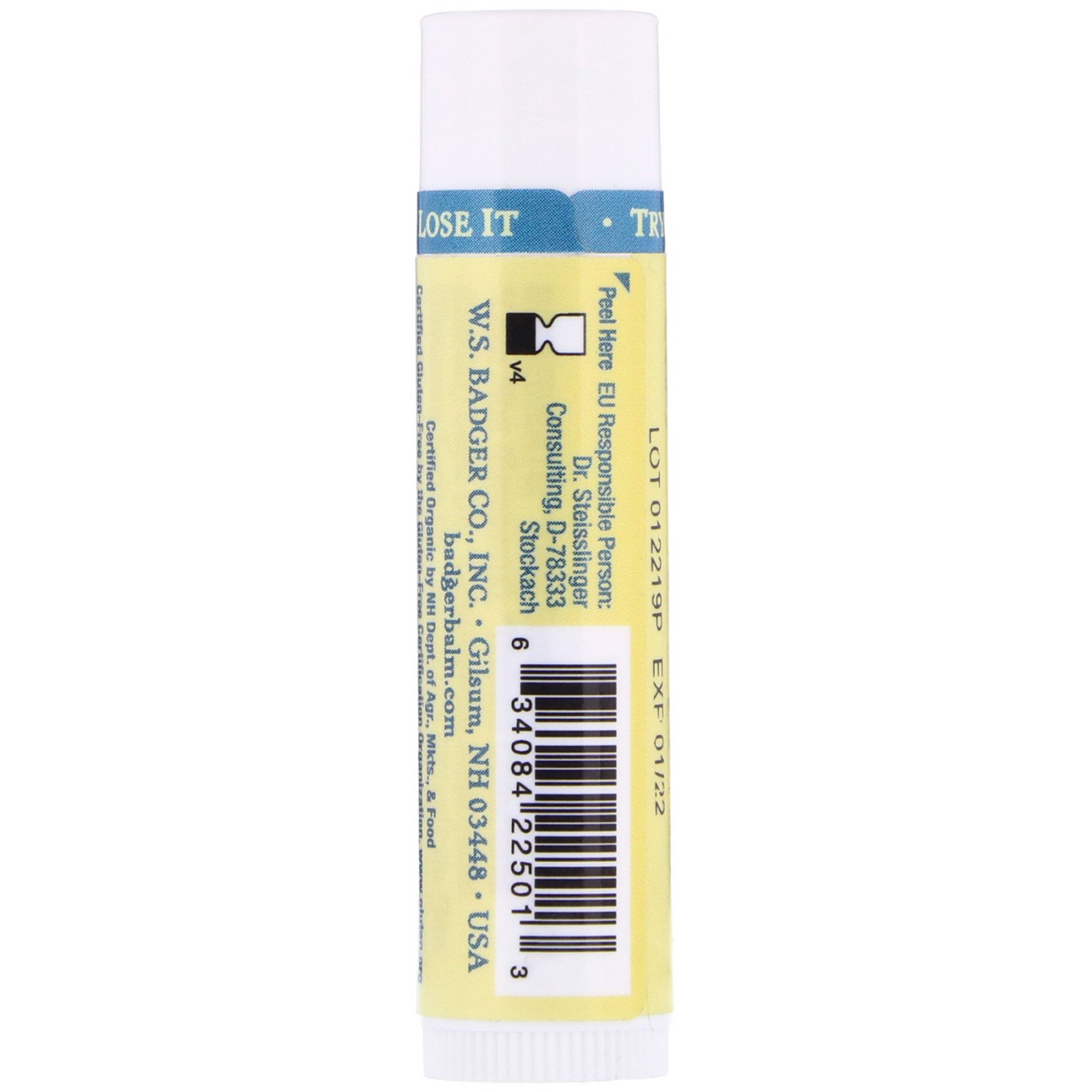 Comprar Badger Company, Bálsamo de Árvore-do-Chá e Limão Cuidado Herbáceo com os Lábios, .15 oz (4.2 g) - Imagem 2
