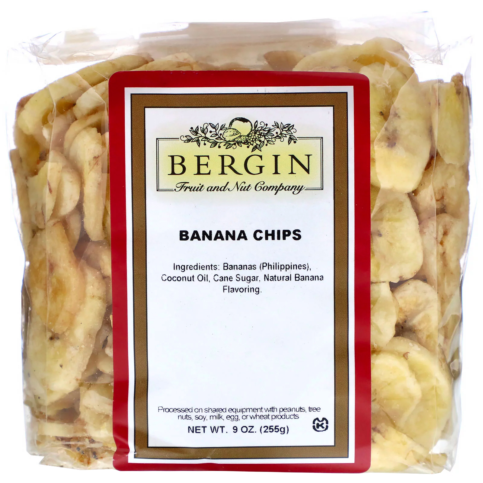 Comprar Bergin Fruit and Nut Company, Chips de banana, 9 oz (255 g)