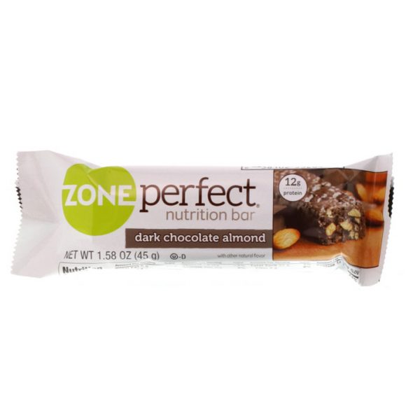 Comprar ZonePerfect, Barras Proteicas, Chocolate Amargo e Amêndoas, 12 Barras, 1,58 oz (45 g) Cada - Imagem 4