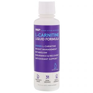 Comprar RSP Nutrition, L-Carnitina, Fórmula Líquida, Baga, 3.000 mg, 473 ml (16 fl oz)