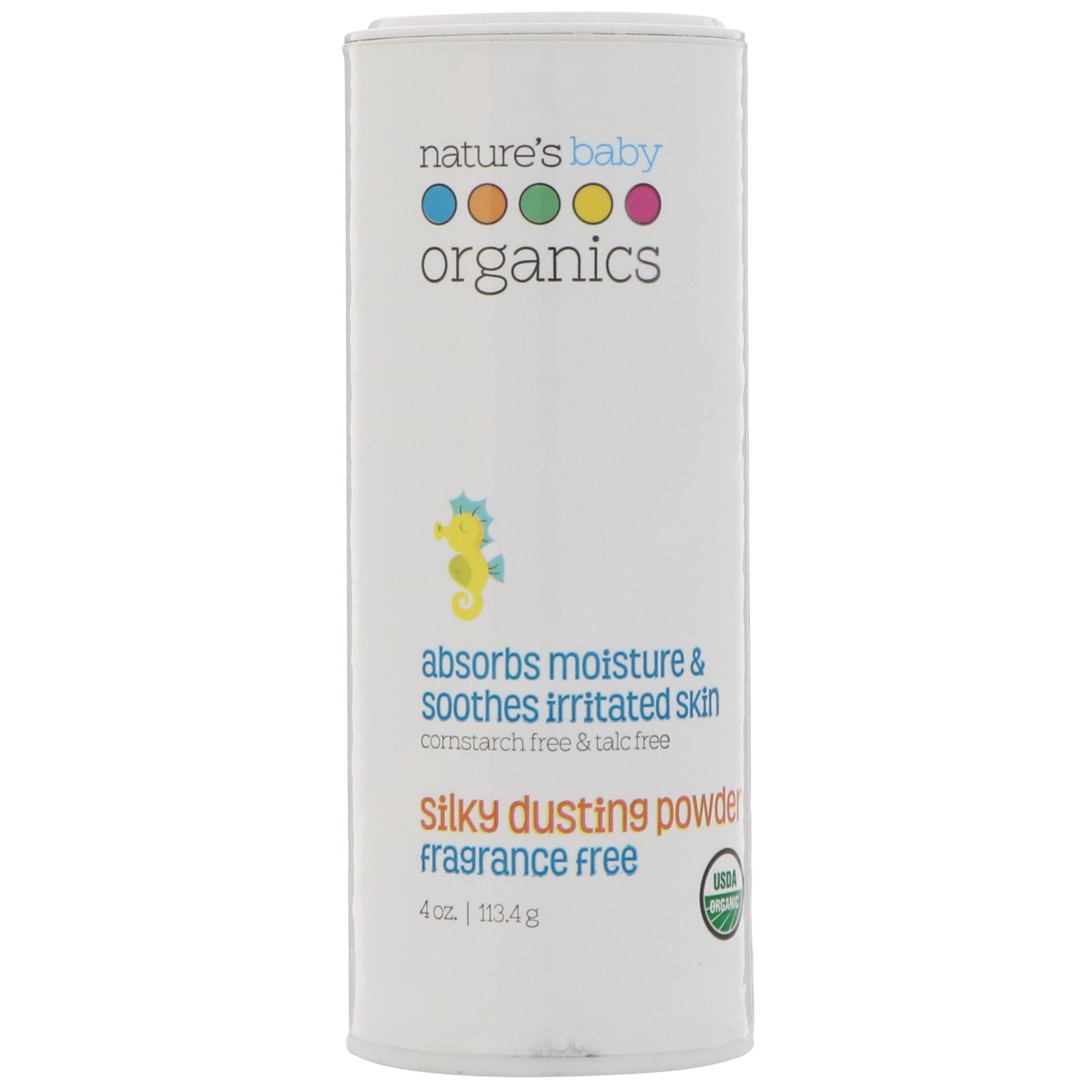 Comprar Nature's Baby Organics, Silky Dusting Powder, Sem Perfume, 113,4 g (4 oz)
