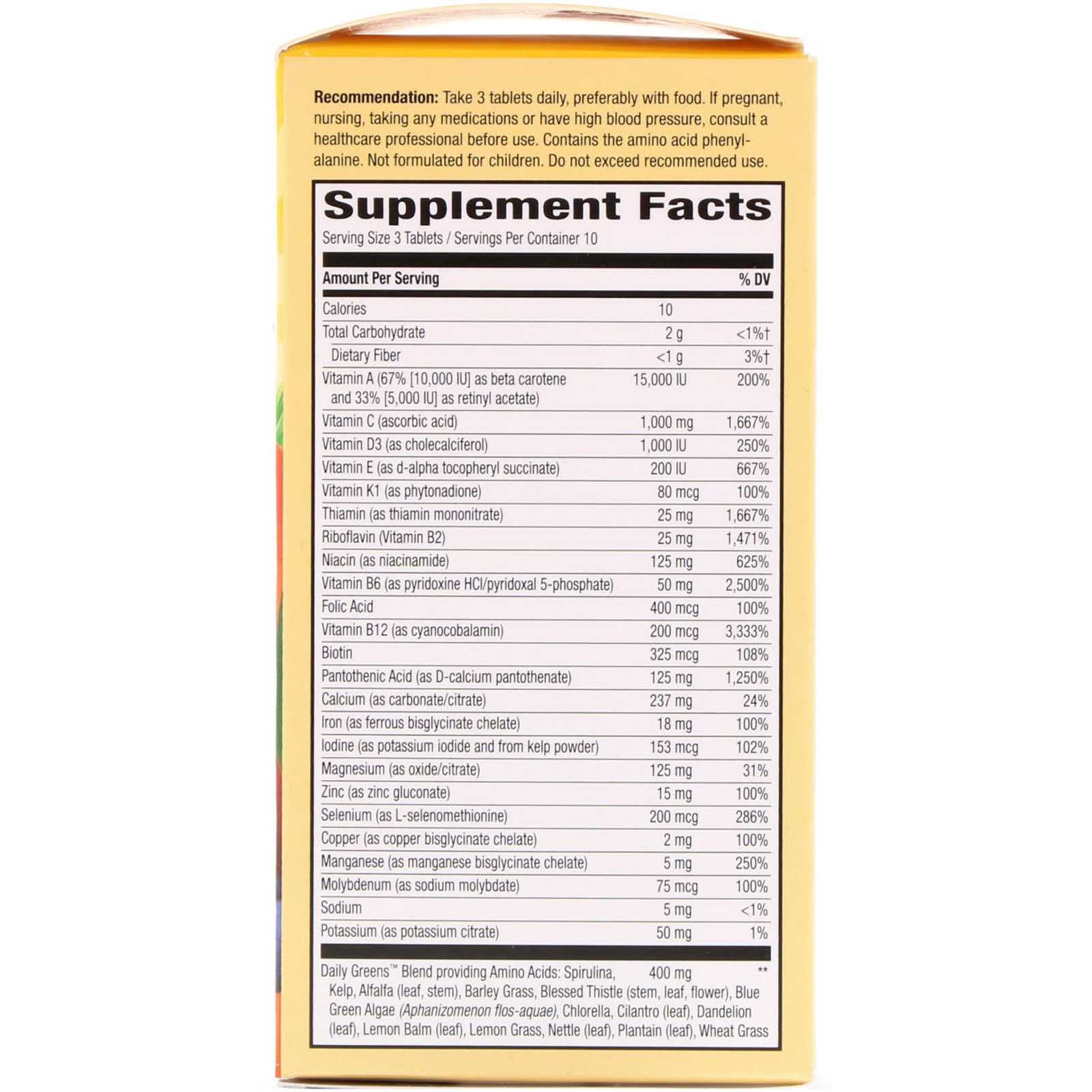 Comprar Nature's Way, Alive! Max3 Daily, Multi-Vitamin, 30 Tablets - Imagem 2