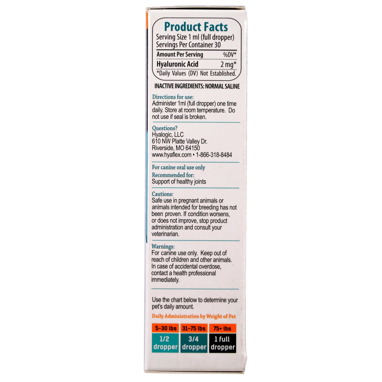 Comprar Hyalogic , Ácido Hialurônico, HyaFlex, Para Cachorros, 1 oz (30 ml) - Imagem 2