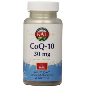 Comprar Kal CoQ-10 30 mg 60 Cápsulas