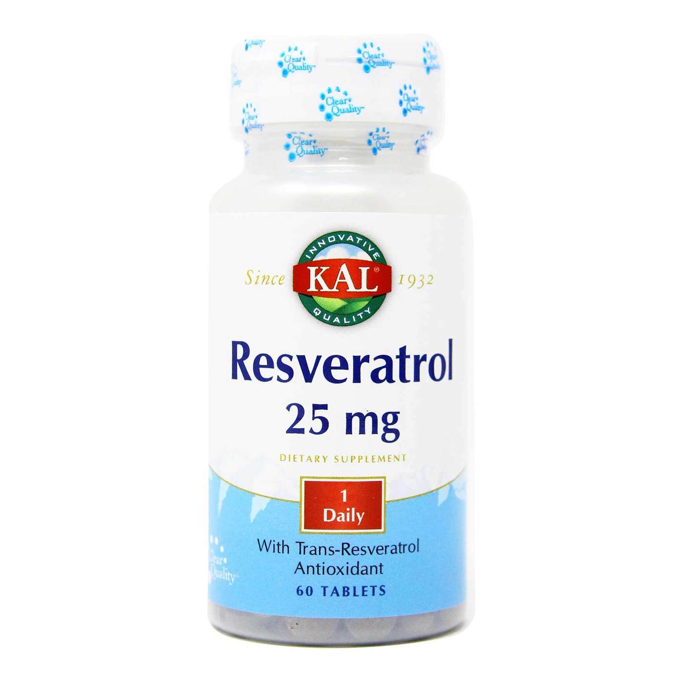 Comprar Kal, Resveratrol 25 mg - 60 Tabletes