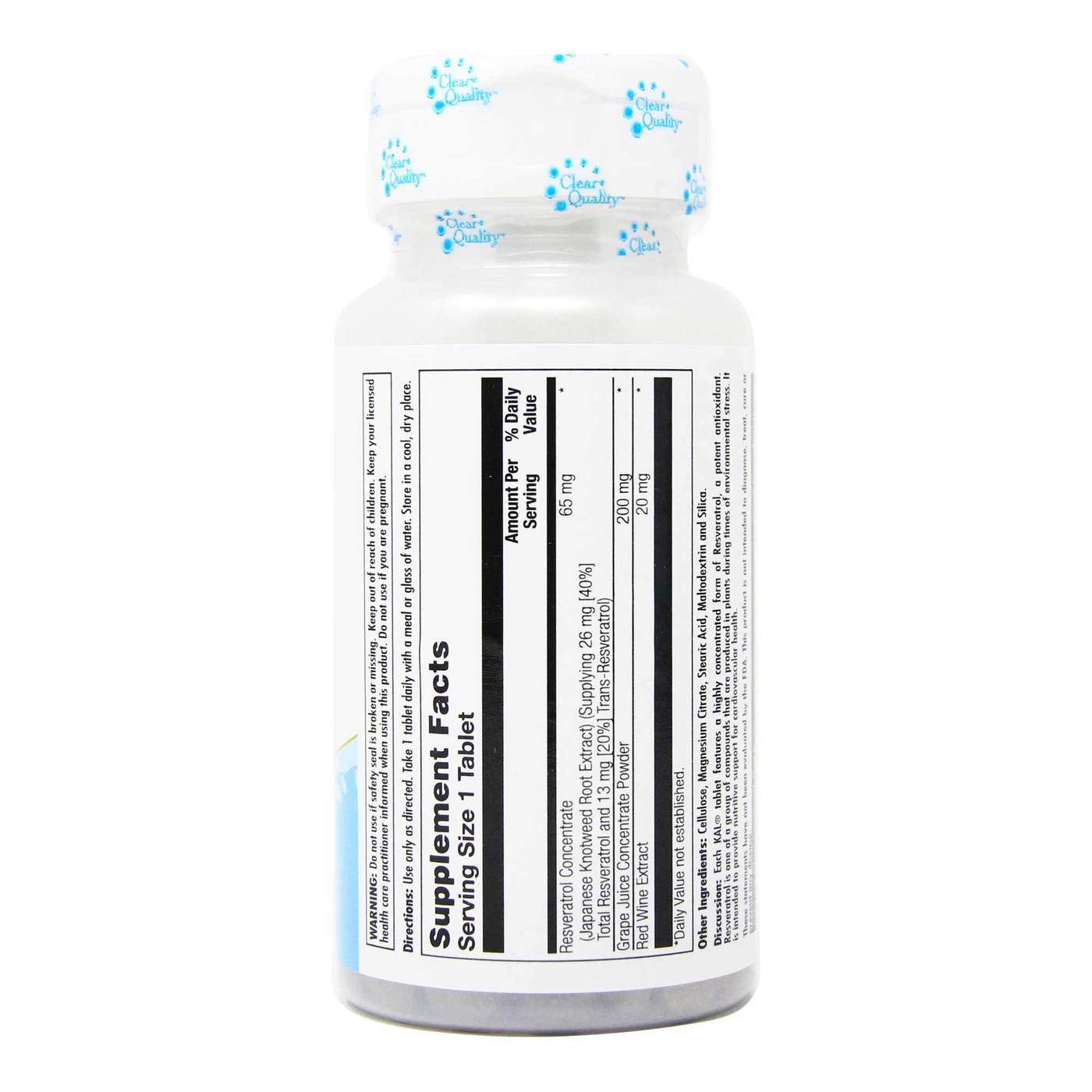 Comprar Kal, Resveratrol 25 mg - 60 Tabletes - Imagem 2