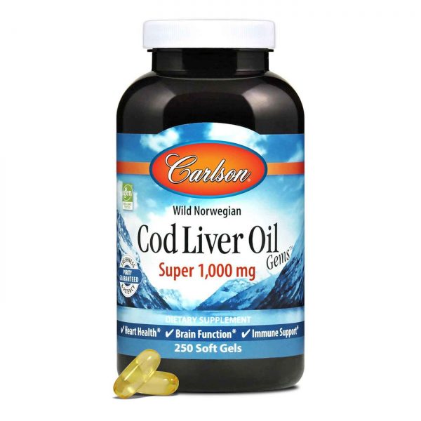 Comprar Óleo de Fígado de Bacalhau 1000 mg Carlson Labs 250 Cápsulas de Gel - Imagem 5