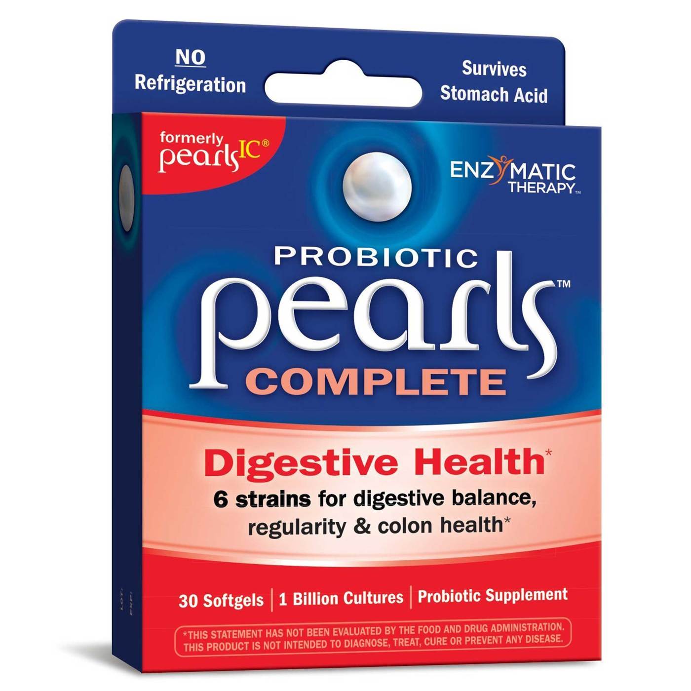 Comprar Enzymatic Therapy, Pérolas IC® - Probiótico para Ajuda Digestiva - 30 Pérolas