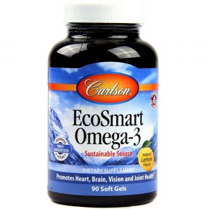 Comprar Carlson Labs, EcoSmart Ômega-3, Limão - 90 Cápsulas