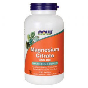 Comprar Now Foods, Citrato de Magnésio 200 mg - 250 Tabletes