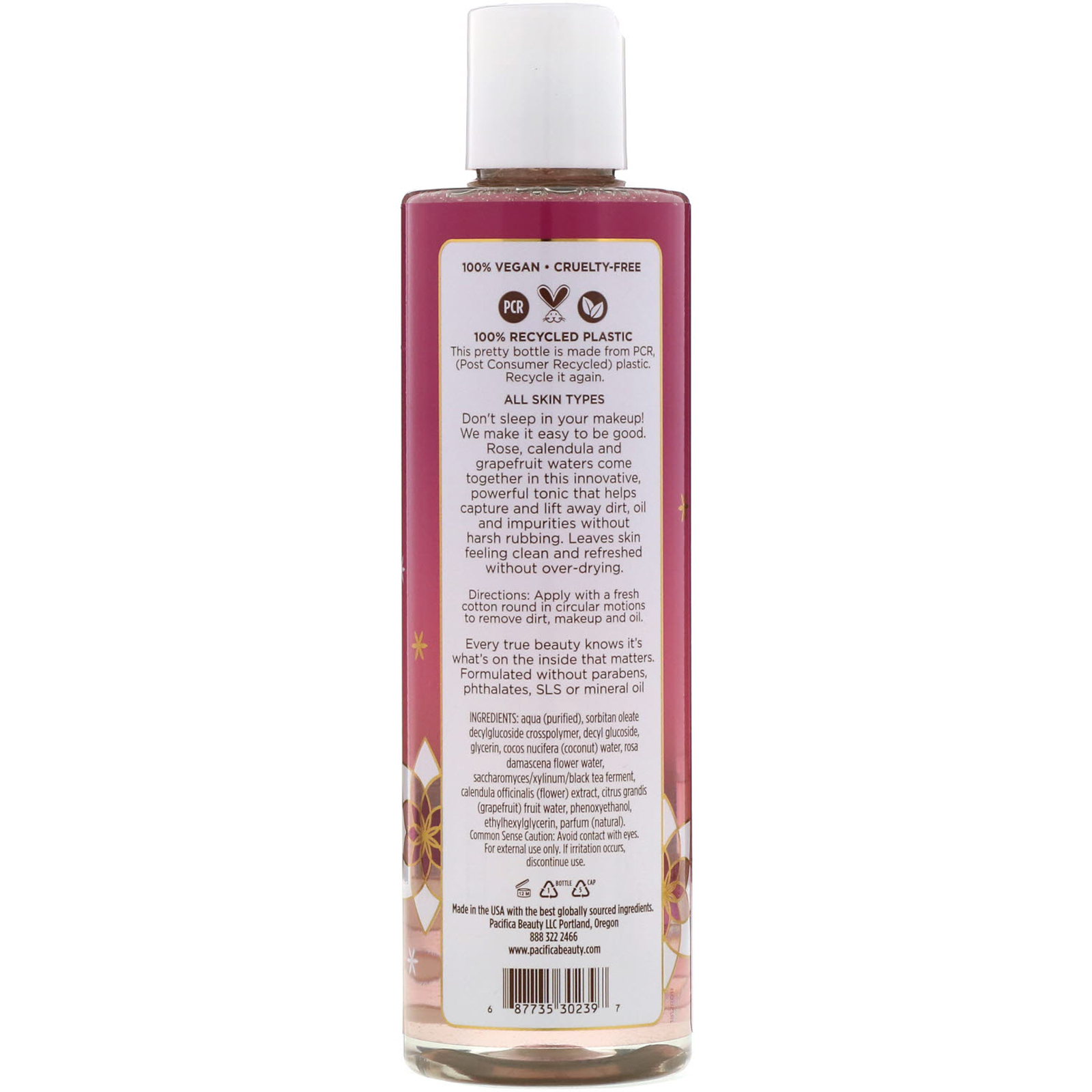Comprar Pacifica, Rose Water, Micellar Cleansing Tonic, 8 fl oz (236 ml) - Imagem 2