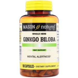 Comprar Mason Natural, Ginkgo Biloba, 180 Cápsulas