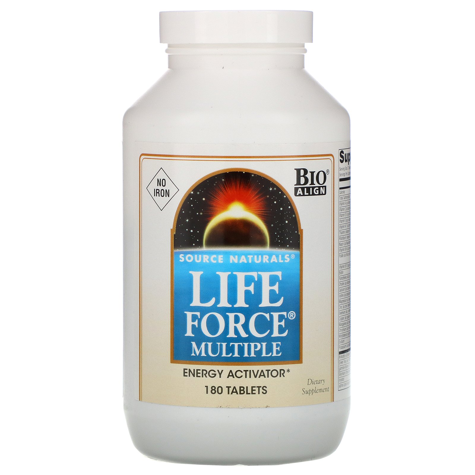 Comprar Source Naturals, Life Force Multiple, Sem Ferro, 180 Comprimidos