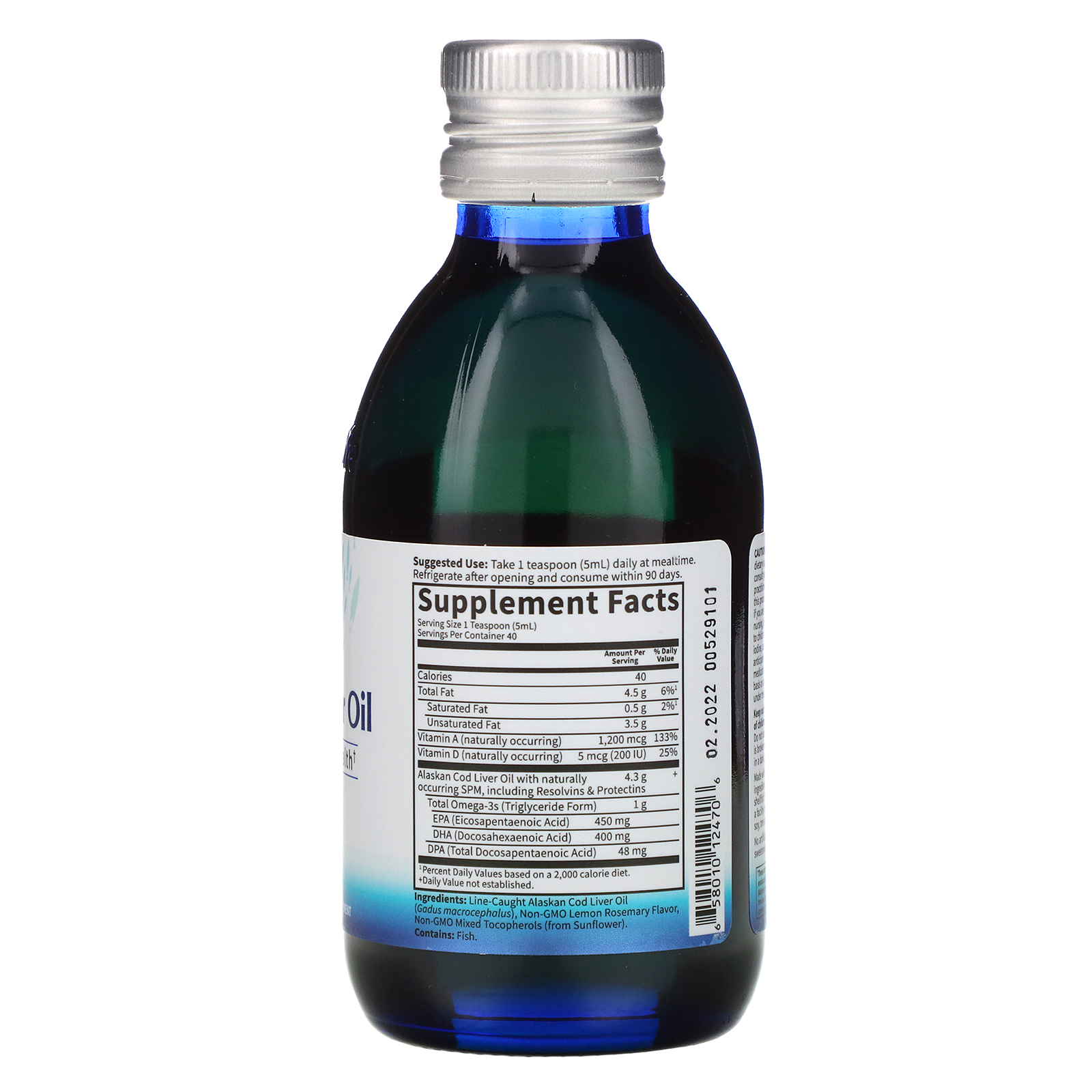 Comprar Garden of Life, Dr. Formulated, Alaskan Cod Liver Oil, Lemon, 6.76 fl oz (200 ml) - Imagem 2