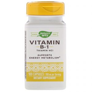 Comprar Nature's Way, Vitamin B-1, 100 mg, 100 Capsules