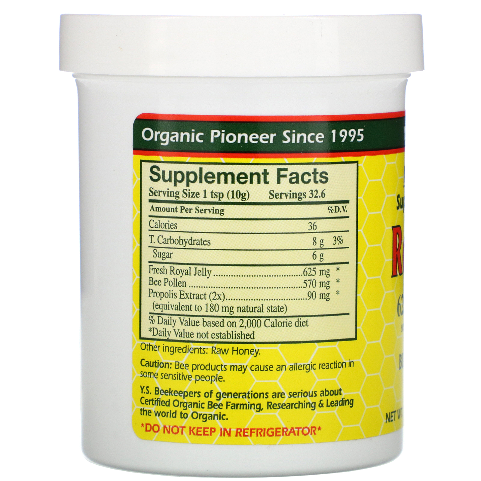 Comprar Y.S. Eco Bee Farms, Royal Jelly, 625 mg, 11.5 oz (326 g) - Imagem 2