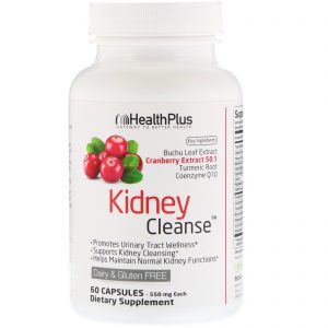 Comprar Health Plus, Kidney Cleanse, 550 mg, 60 Cápsulas