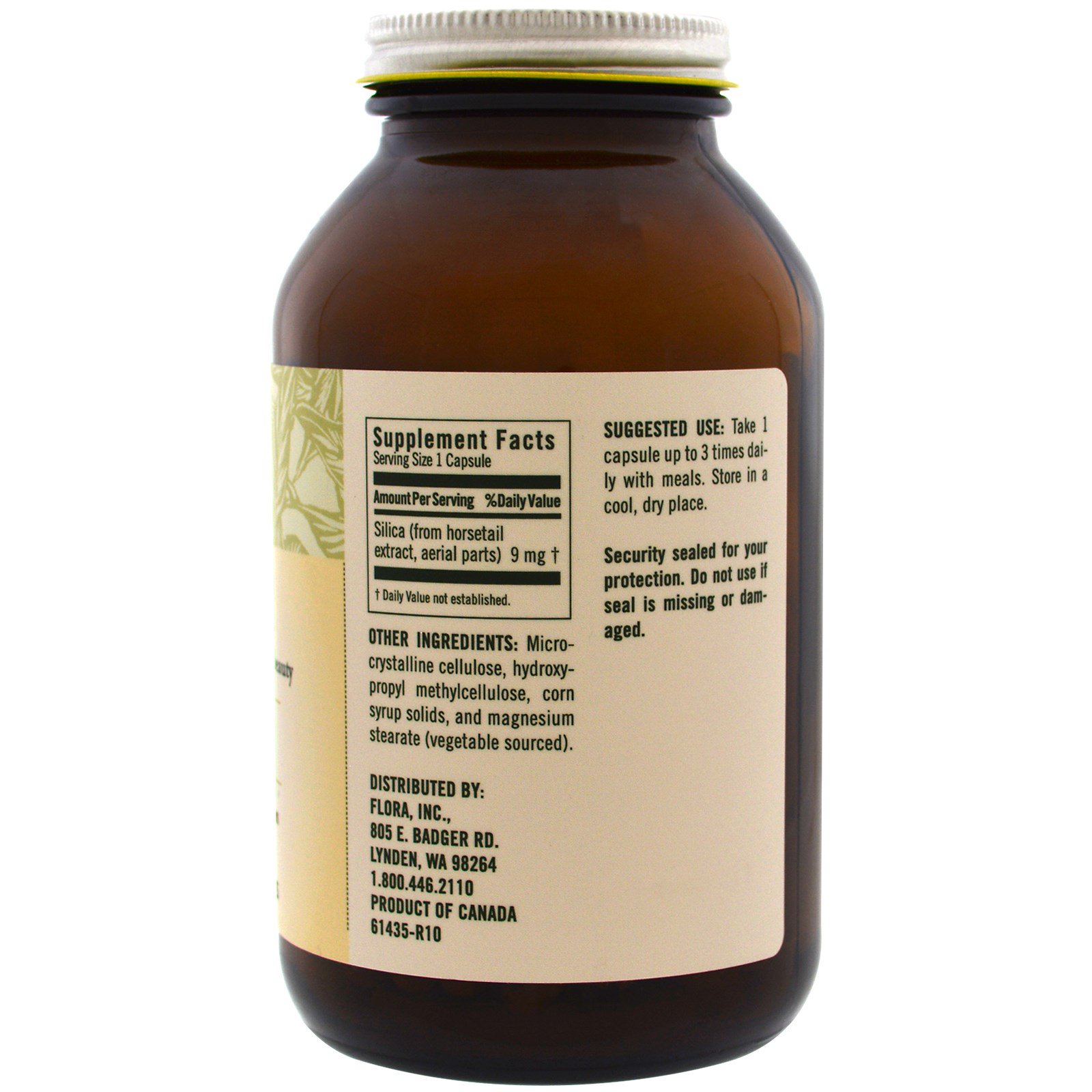 Comprar Flora, FloraSil, Plant Based Silica for Natural Beauty, 180 Vegetarian Capsules - Imagem 2
