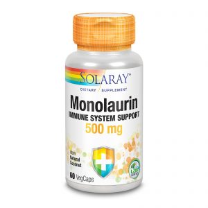 Comprar Solaray, Monolaurina, 500 mg, 60 Cápsulas Vegetais