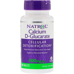 Comprar Natrol, D-Glucarato de Cálcio, 500 mg, 60 Comprimidos