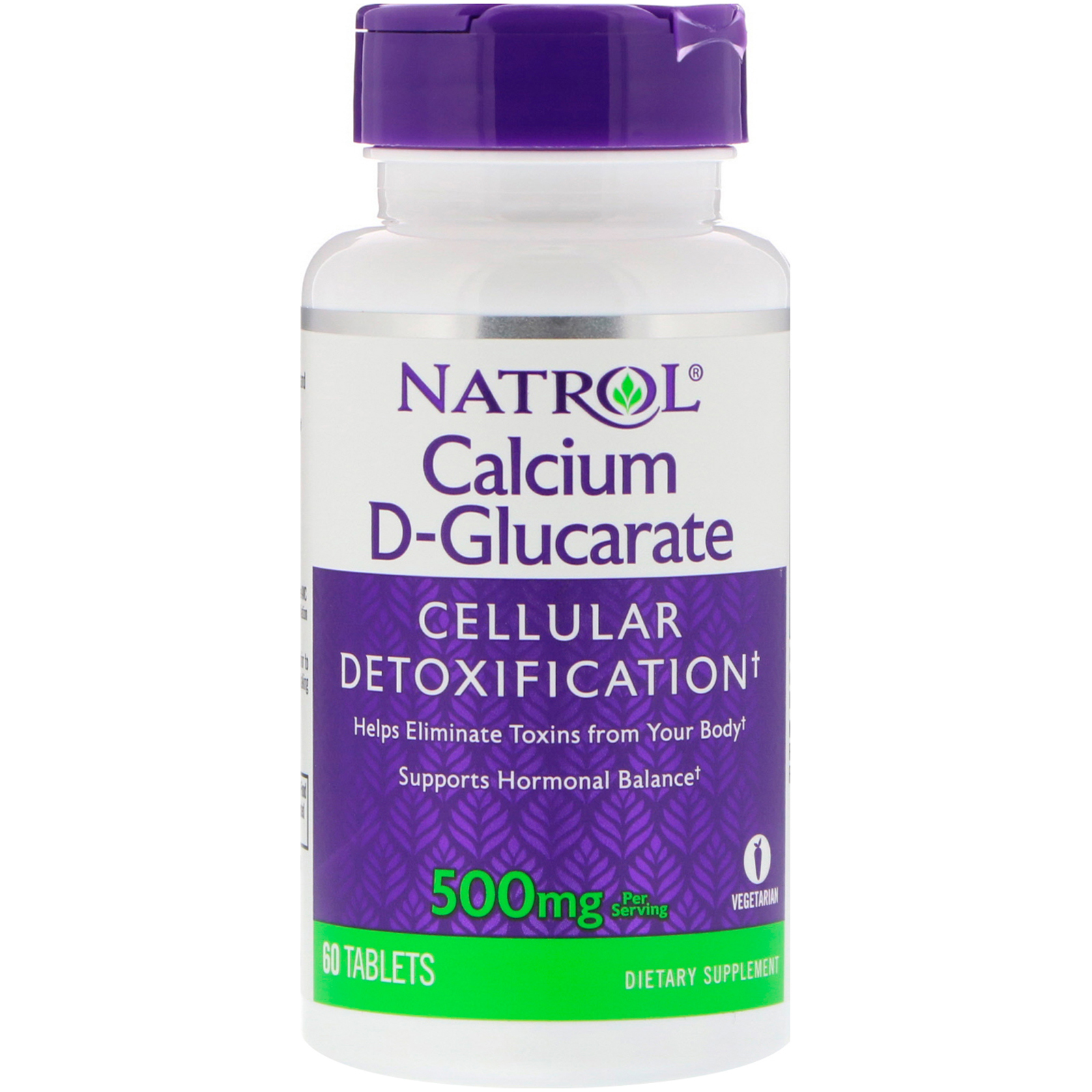 Comprar Natrol, D-Glucarato de Cálcio, 500 mg, 60 Comprimidos
