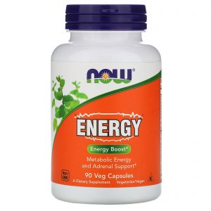 Comprar Now Foods, Energia, 90 Cápsulas Vegetais