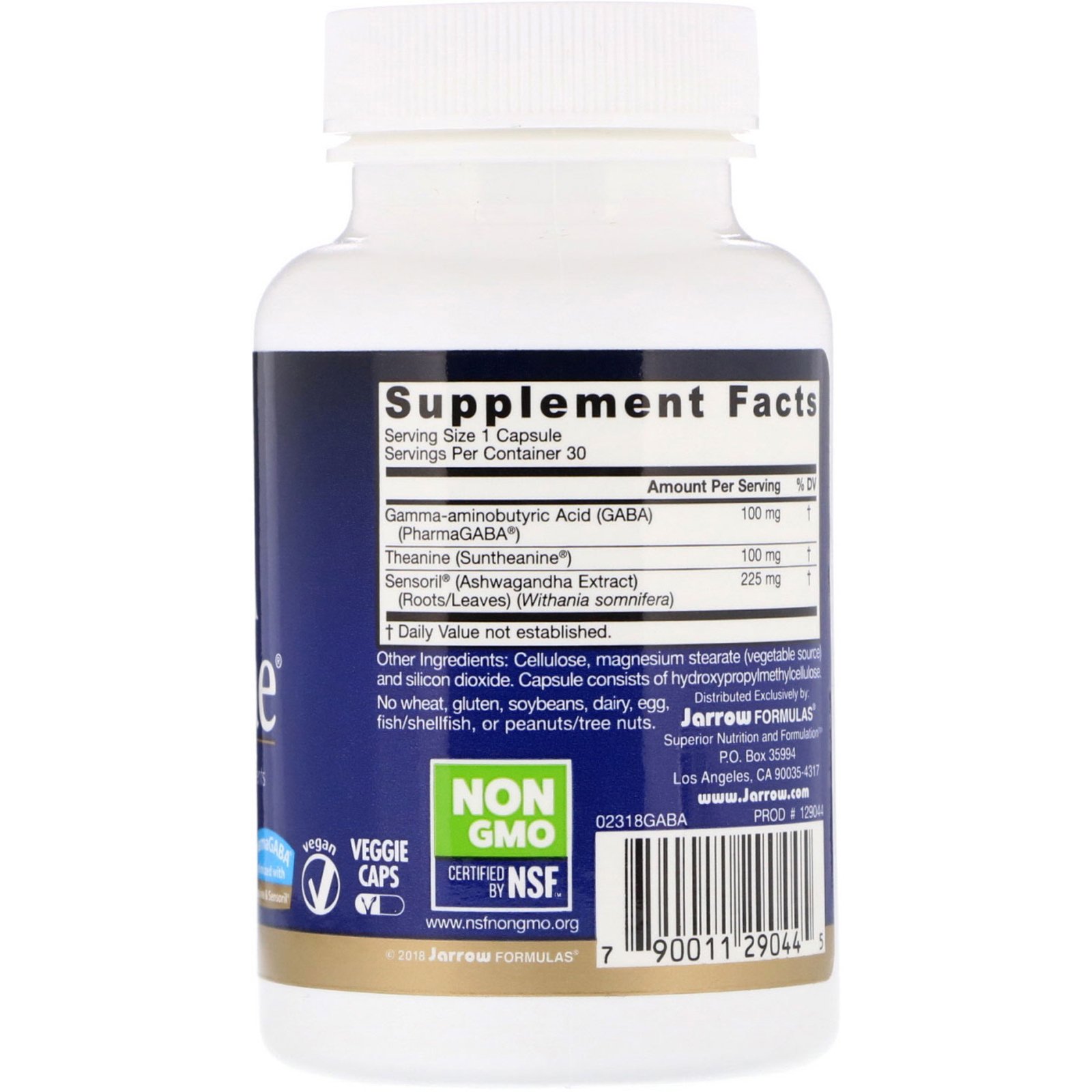 Comprar Jarrow Formulas, GABA Soothe, 30 Cápsulas Vegetais - Imagem 2