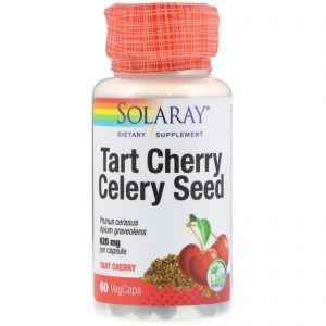 Comprar Solaray, Extrato de Ginja e Semente de Aipo, 60 Cápsulas Vegetais