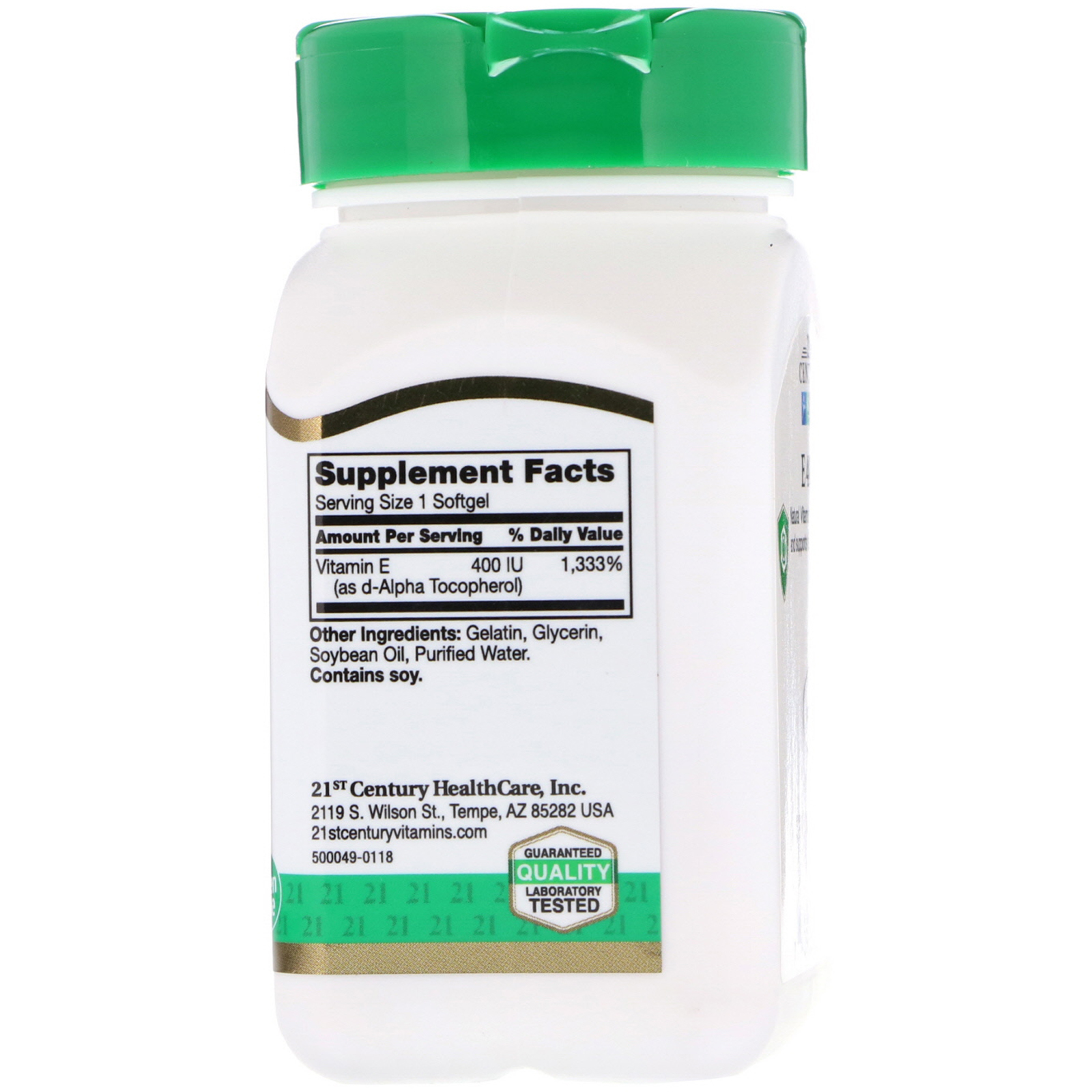 Comprar 21st Century, E, Natural, 400 IU, 110 Softgels - Imagem 2
