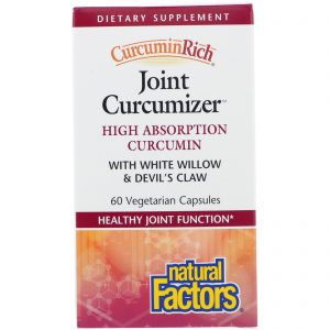 Comprar Natural Factors, CurcuminRich, Joint Curcumizer, 60 Cápsulas Vegetarianas