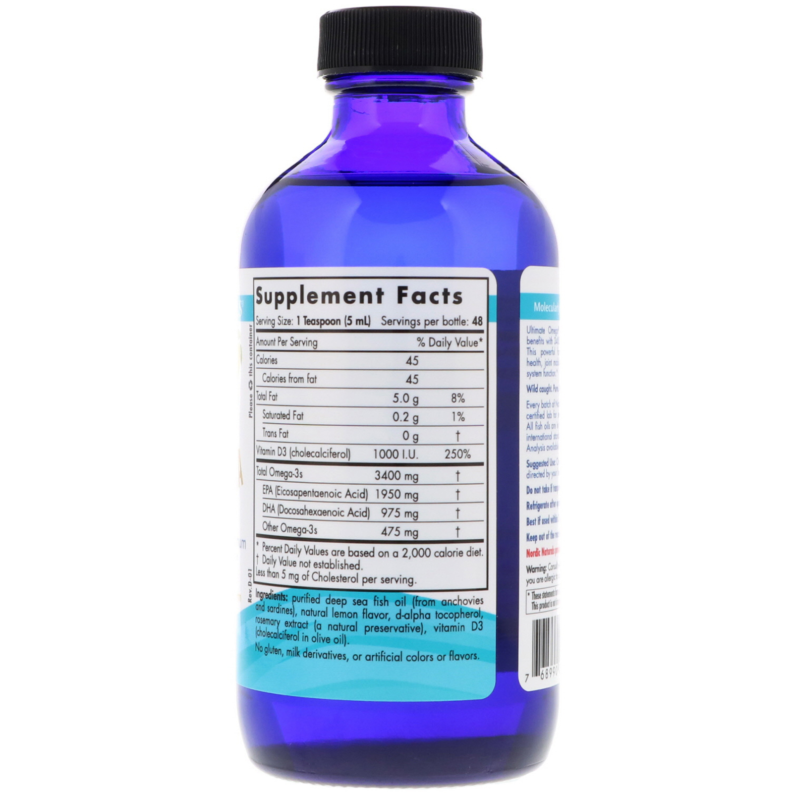Comprar Nordic Naturals, Ultimate Omega Xtra, Limão, 237 ml (8 fl oz) - Imagem 2