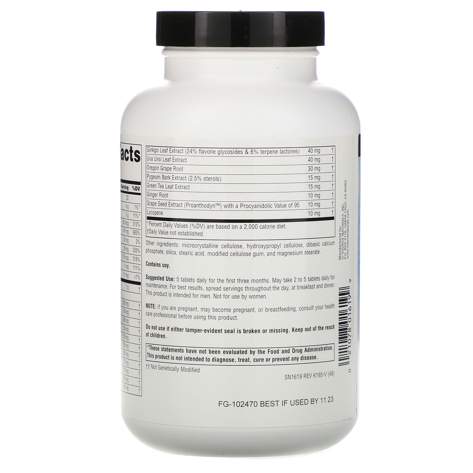 Comprar Source Naturals, Prosta-Response, 180 Comprimidos - Imagem 2