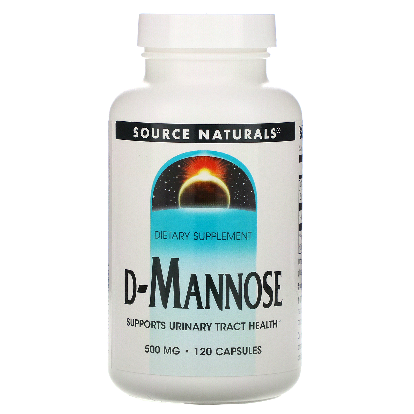 Comprar Source Naturals, D-Manose, 500 mg, 120 Comprimidos