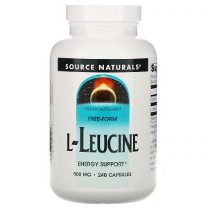 Comprar Source Naturals, L-leucina, 500 mg, 240 Cápsulas