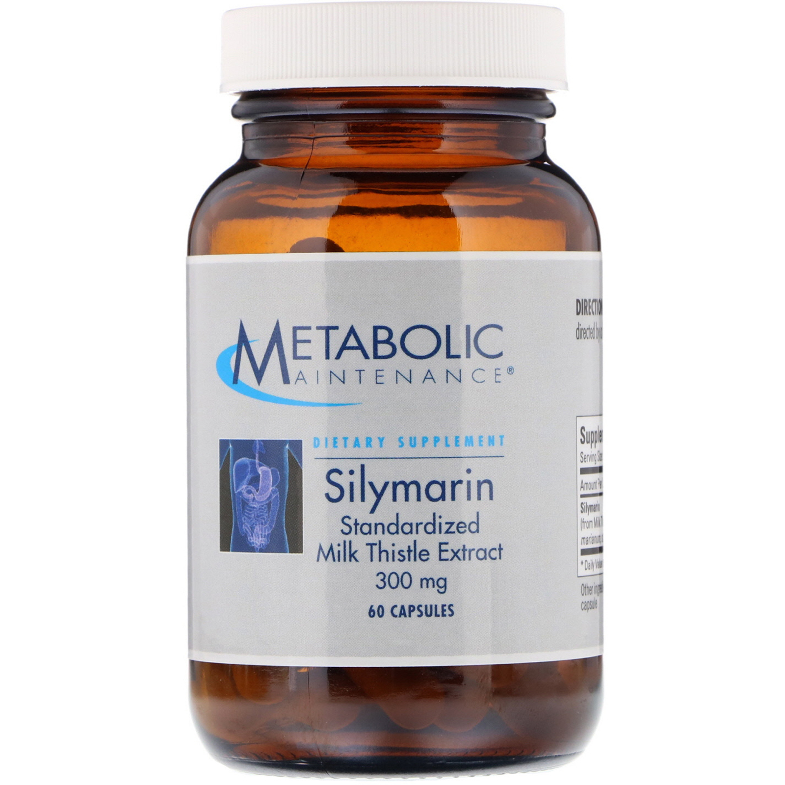 Comprar Metabolic Maintenance, Silmarina, Extrato de Cardo Mariano Padronizado, 300 mg, 60 cápsulas
