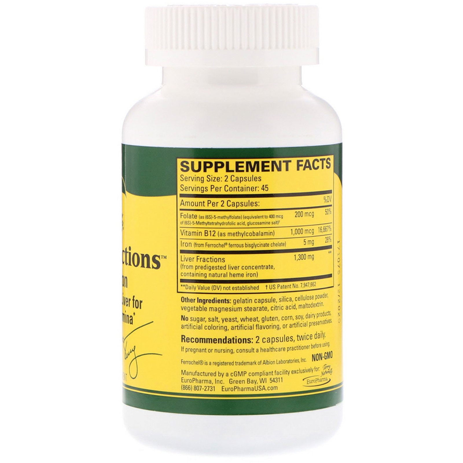 Comprar EuroPharma, Terry Naturally, Liver Fractions, 90 Capsules - Imagem 2