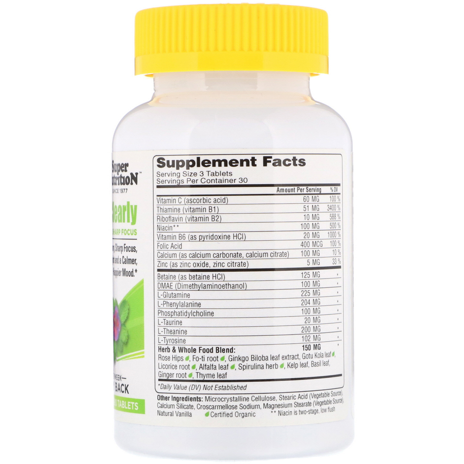 Comprar Super Nutrition, Think Clearly, 90 Tablets - Imagem 2