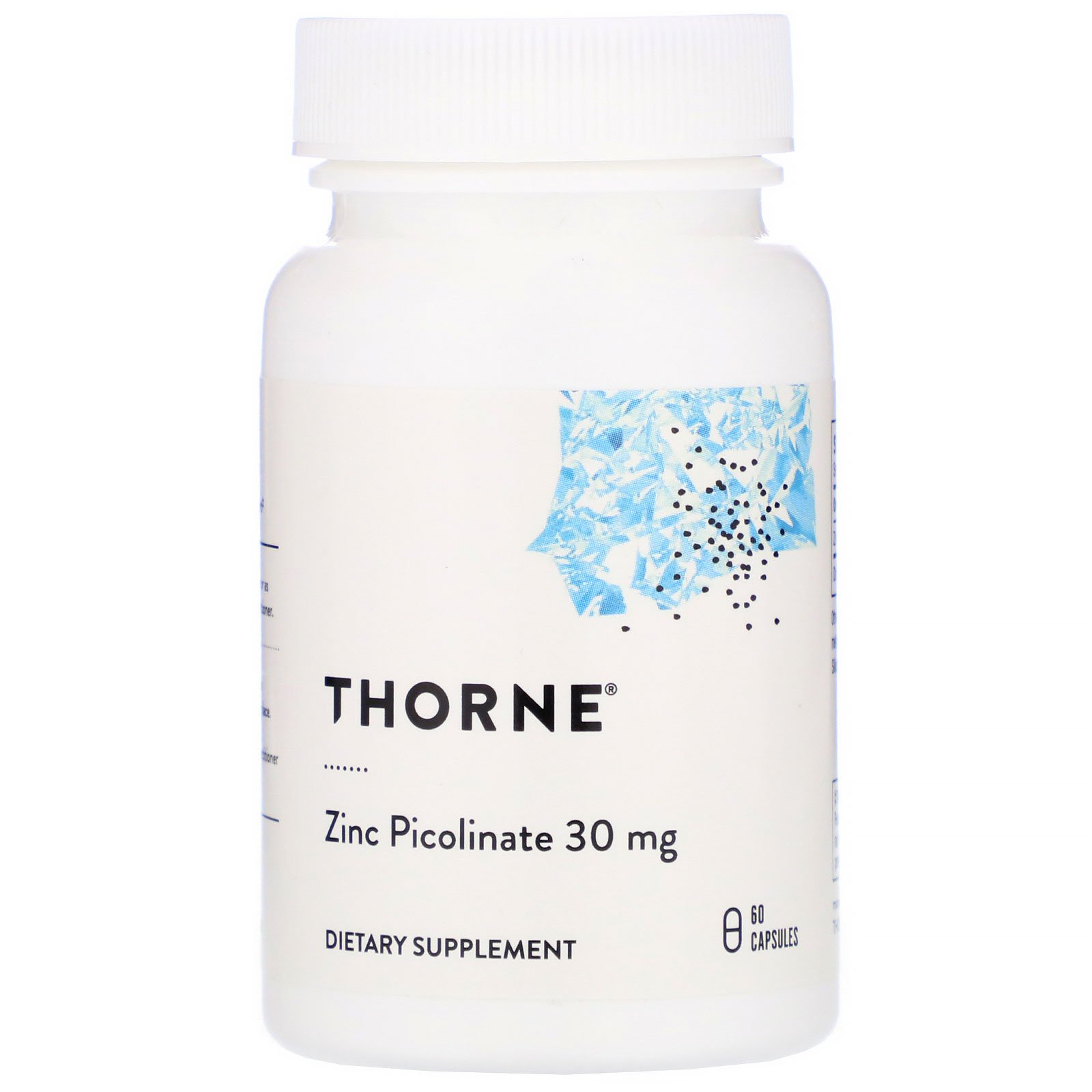 Comprar Thorne Research, Picolinato de Zinco, 30 mg, 60 Cápsulas