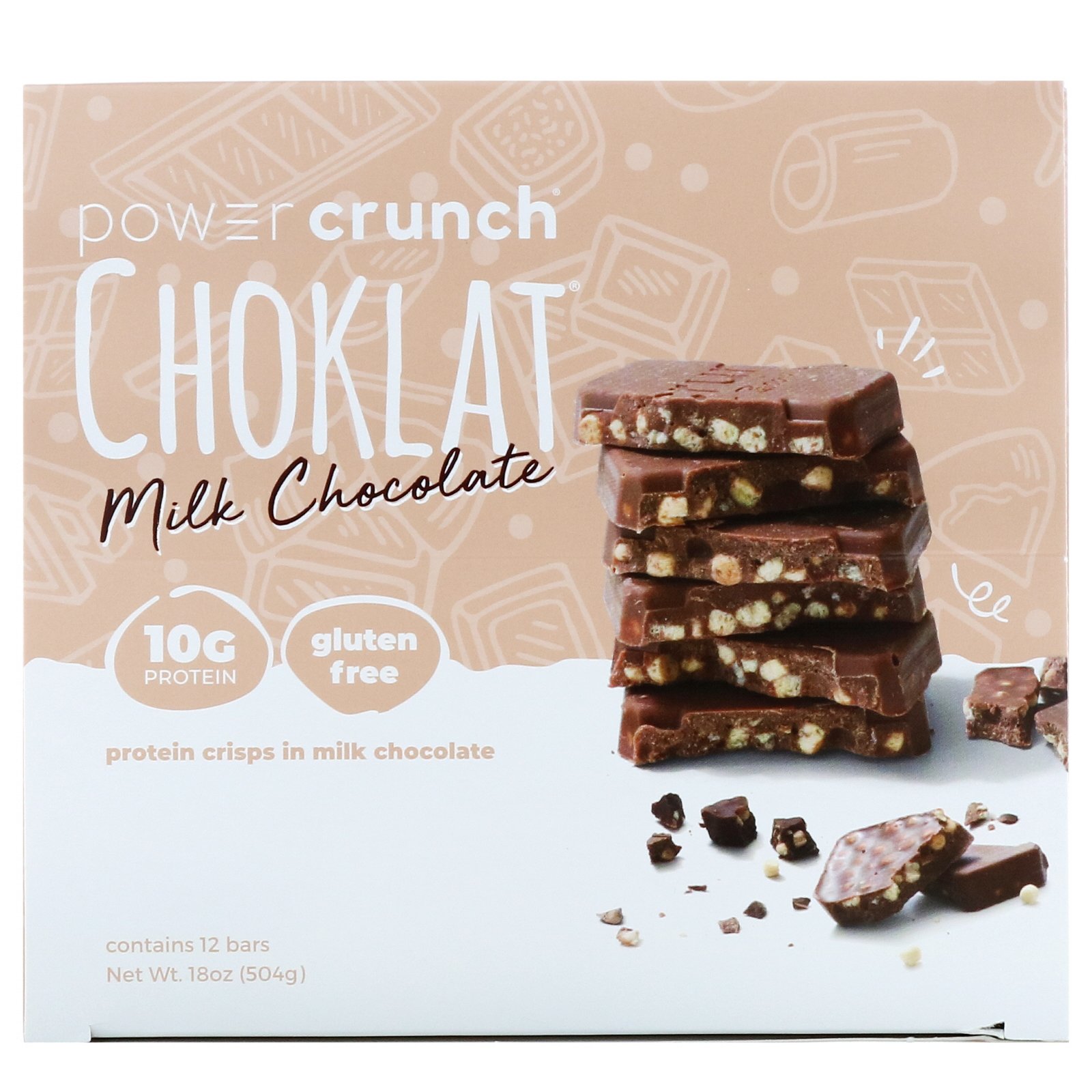 Comprar BNRG, Power Crunch Protein Energy Bar, Choklat, Chocolate ao Leite, 12 Barrinhas, 42 g (1,5 oz) Cada - Imagem 2