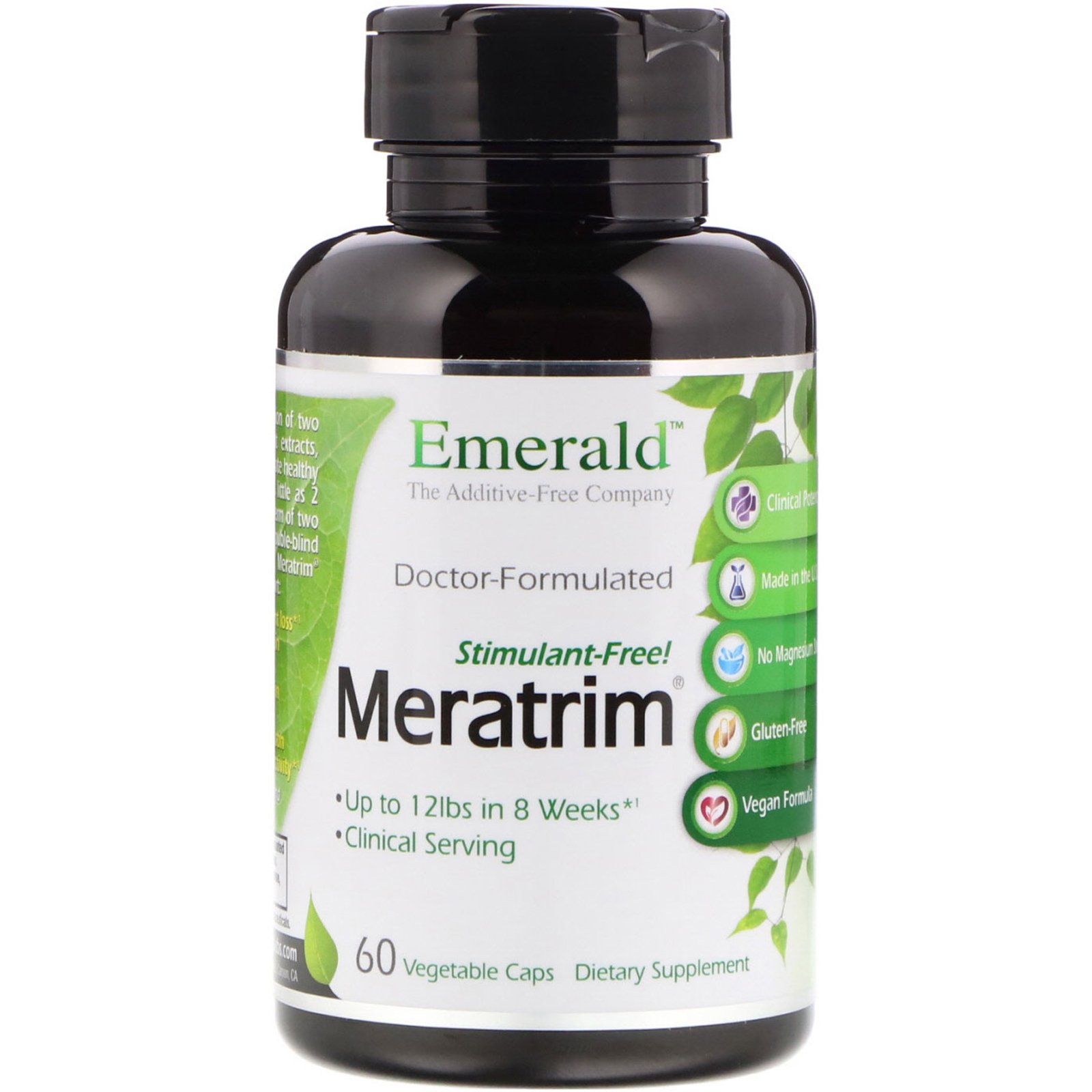 Comprar Emerald Laboratories, Meratrim, Stimulant Free, 800 mg, 60 Vegetable Caps