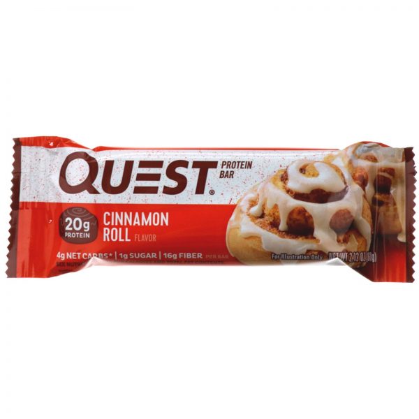 Comprar Quest Nutrition, Barra de Proteínas, Bolinho de Canela, 12 Barras, 2,12 oz, (60 g) Cada - Imagem 4
