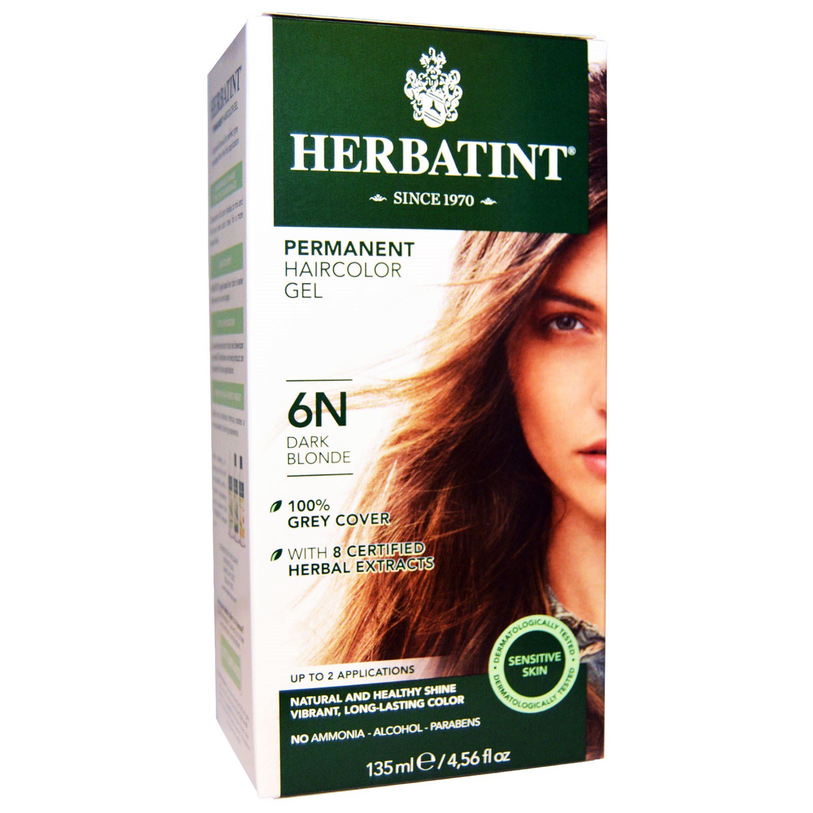 Comprar Herbatint, Gel Permanente para Coloração de Cabelo, 6N, Louro Escuro, 135 ml (4,56 fl oz)