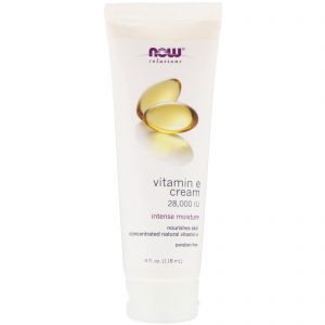 Comprar Now Foods, Solutions, Creme com Vitamina E, 28.000 UI, 4 fl oz (118 ml)