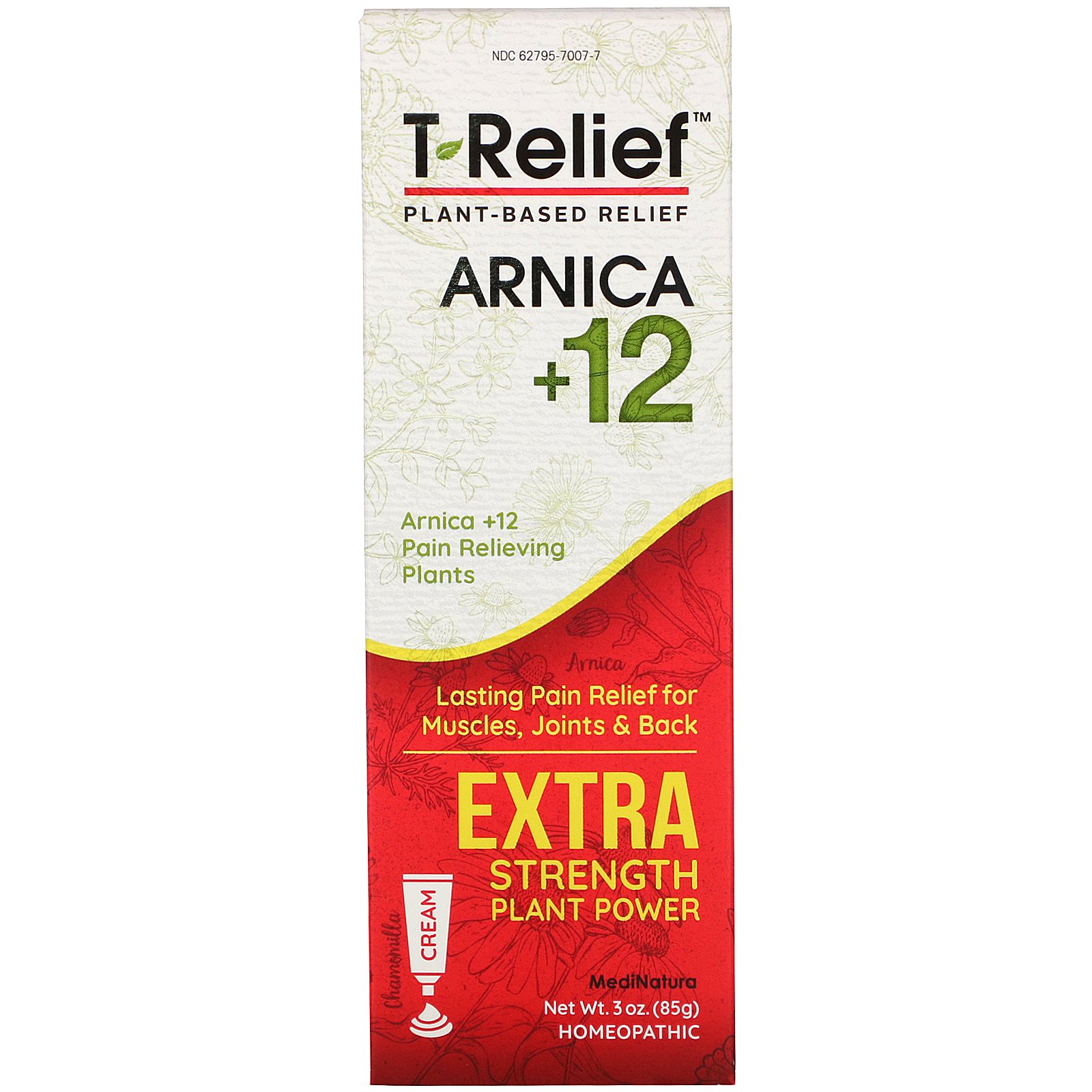 Comprar MediNatura, T-Relief, Extra Strength Plant Power Cream, Chamomilla, 3 oz (85 g)