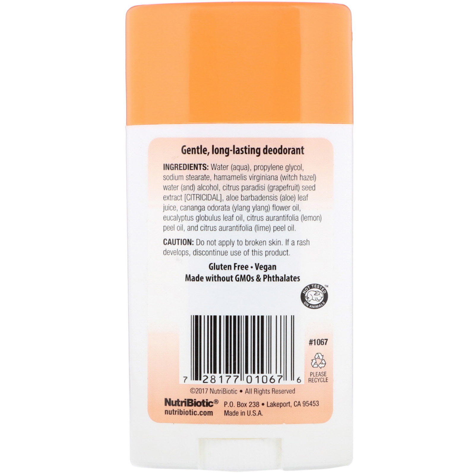 Comprar NutriBiotic, Deodorant, Mango Melon, 2.6 oz (75 g) - Imagem 2