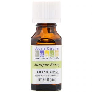 Comprar Aura Cacia, Óleo Essencial 100% Puro, Baga de Zimbro, .5 fl oz (15 ml)