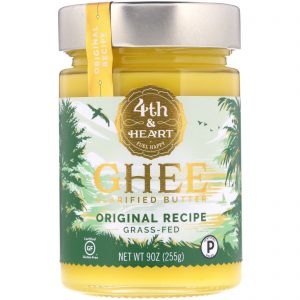 Comprar 4th & Heart, Manteiga Clarificada Ghee, Alimentada com Capim, Receita Original, 255 g (9 oz)