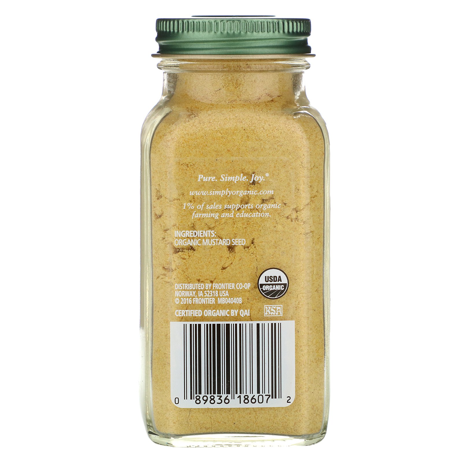 Comprar Simply Organic, Mostarda, 3.7 oz (87 g) - Imagem 2